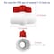 American Built Pro Ball Valve 1-1/2 in. Slip x Slip PVC Schedule 40 BVP150 - alternate 7